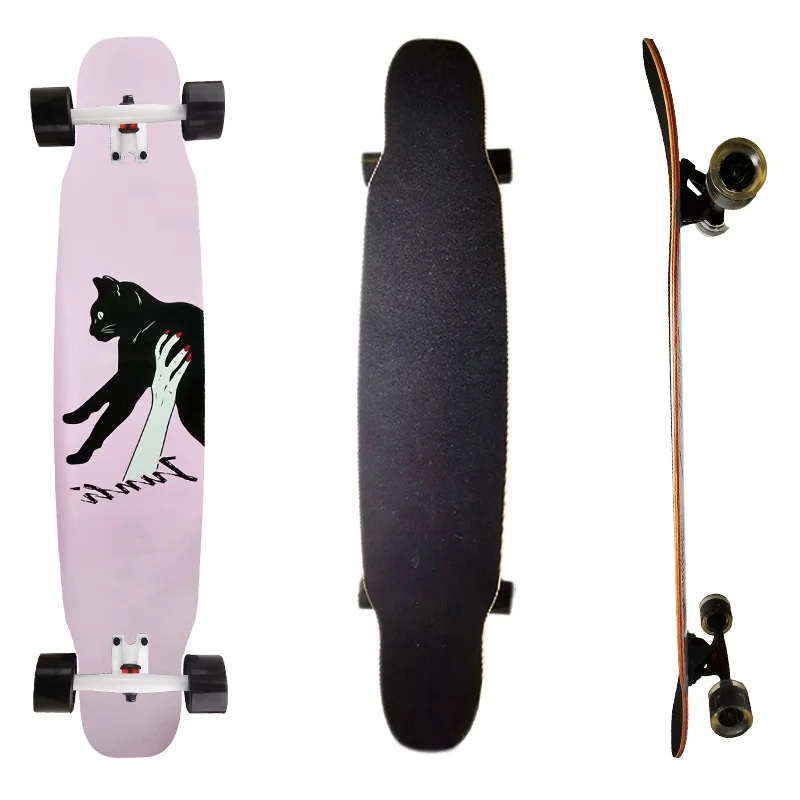 

Oem China Manufacturer Customizable Color Customizable Shape 7 Ply Canadian Maple Clear Longboard Skateboard