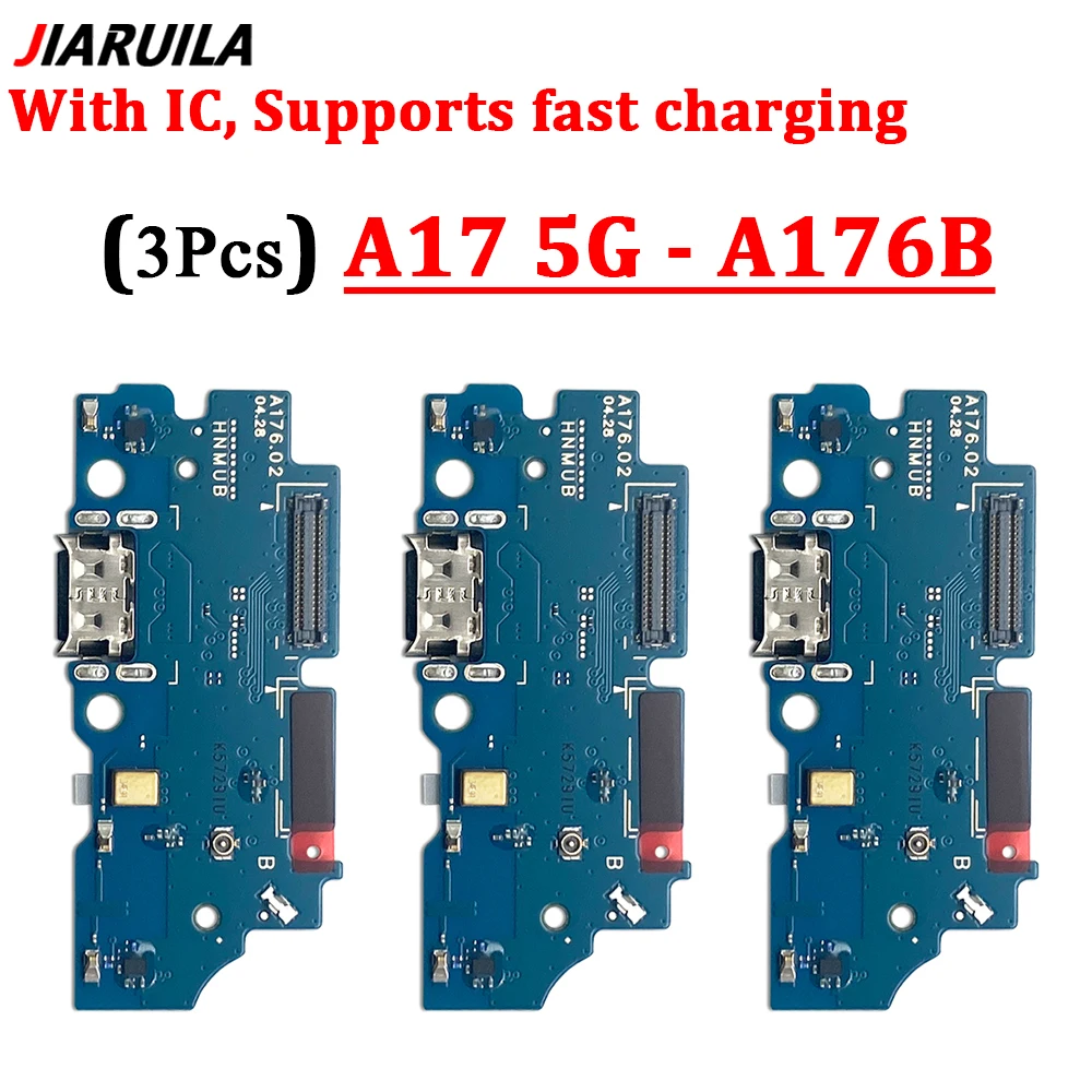 Enhanced Charging Port Board with Fast Charge USB Dock Connection - 3 Pack