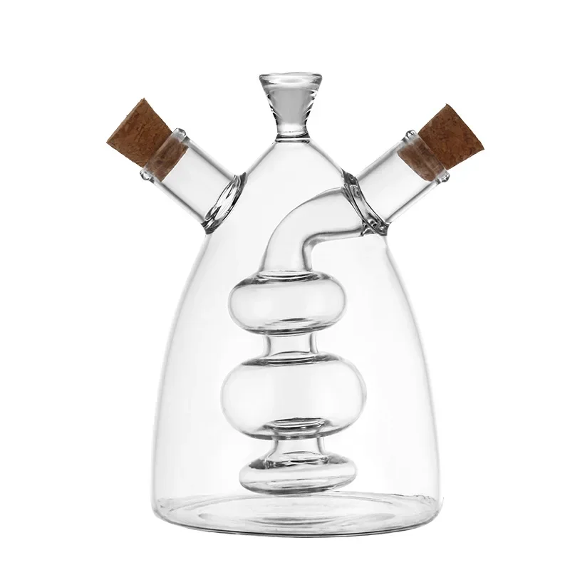 Seasoning Jars Oil Pot Glass Kitchen Two-in-one