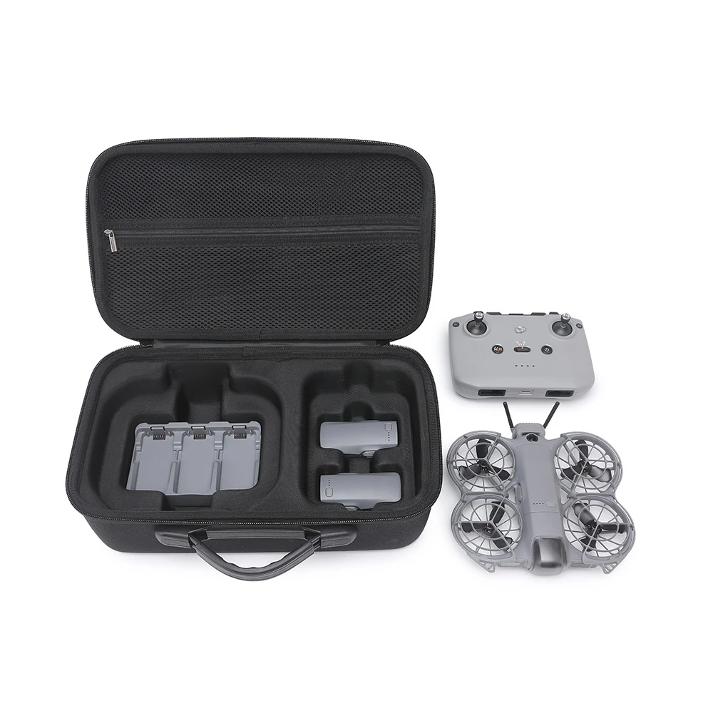 DJI Neo 2 플라이 모어 콤보 보관 가방 보호용 휴대 케이스 PU 가죽 낙하 방지 하드 쉘 DJI Neo 2 RC N3용