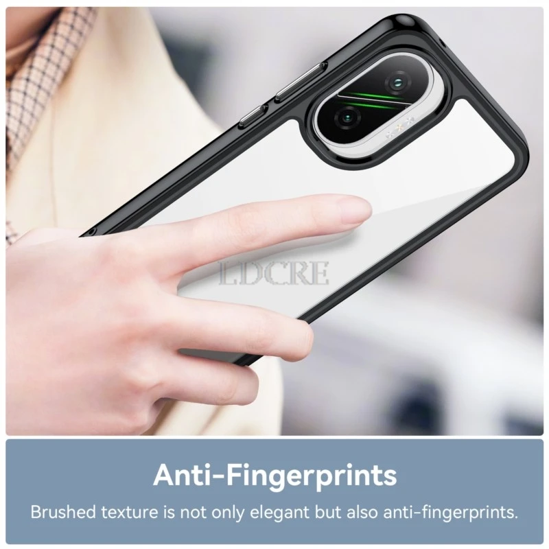 Durable Clear Back Phone Case with TPU Border
