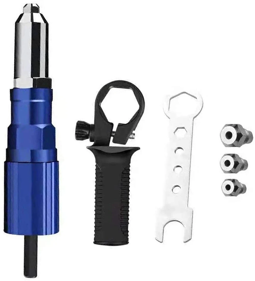 roller cabinet Electric Rivet Gun Adapter Aluminum Casting Housing Non-slip Handle for Cordless Drill Electric Riveter Riveting Insert Tool rolling tool bag