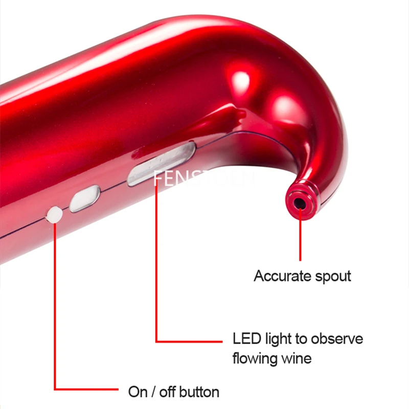 USB Rechargeable Electric Wine Aerator Decanter Bar Accessories Automatic Wine Dispenser Pourer Storage Bag Party Supplies Wine Aerator Pourer Wine Aerator Decanter