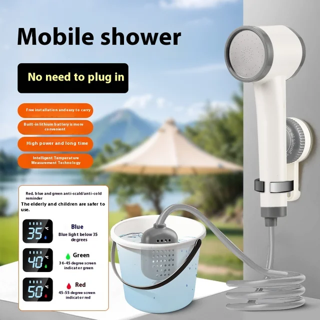 Outdoor Battery-powered Electric Shower