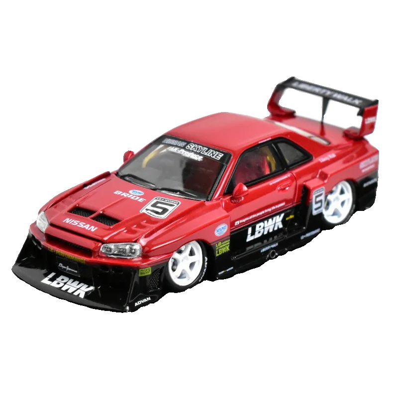 Street Weapon SW 1:64 GTR ER34 Diecast Model Car - AliExpress