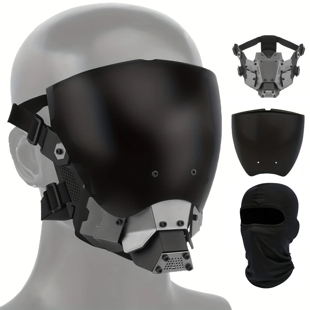 Minimalism Cyberpunk Cool Cosplay Masks Double Sided Breathable