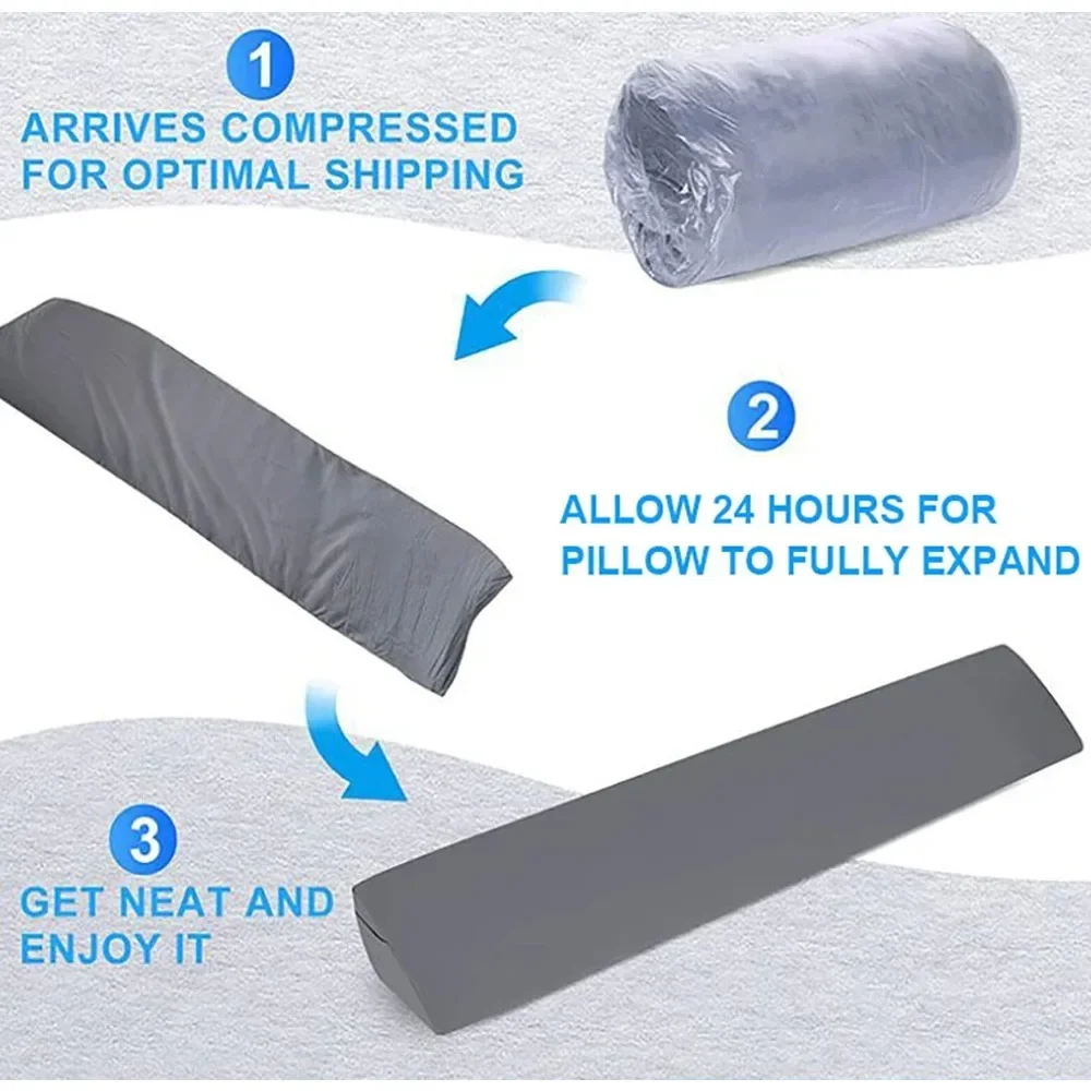 Memory Foam Pillow Wedge Shaped Body Positioners for Leg Elevation Bed Gap Filler 바디필로우 Almohadas Para Dormir body pillow 수면 베개
