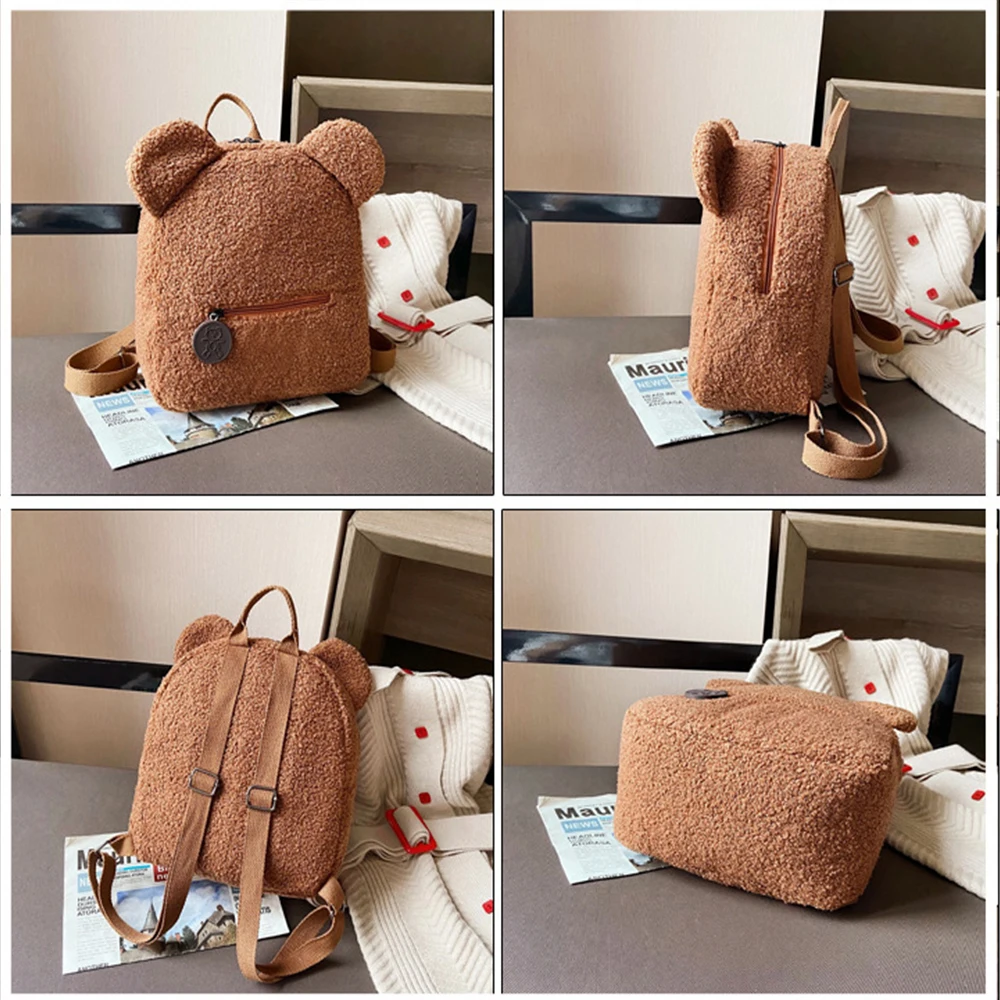 Personalised Bear Backpacks Portable Mini Children Travel Shopping Rucksacks Women Cute Bear Shaped Shoulder Backpack travel backpack,mini backpack