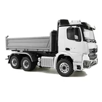 Lesu 1/14 3Axles 3-Way RC Dumper Truck 6X6 Metal Hydraulic tipper Light Sound Group For DIY Tamiyaya Model Toy THZH1217 1