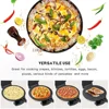 Non stick kitchen electric ice cream machine 1500W pancake pizza corn tortilla machine 12 inch egg cooker 220V 4