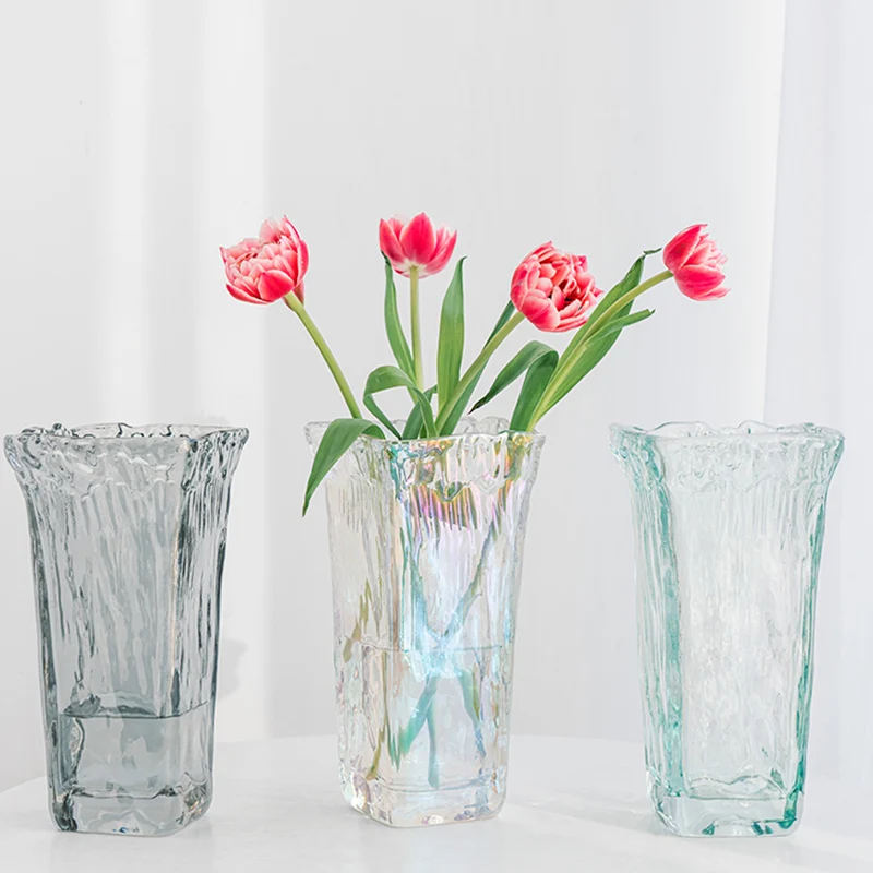 

Design Funky Aesthetic Vase Wedding Luxury Home Hydroponic House Vase Office Modern Transparent Vasi Per Fiori Indoor Supplies