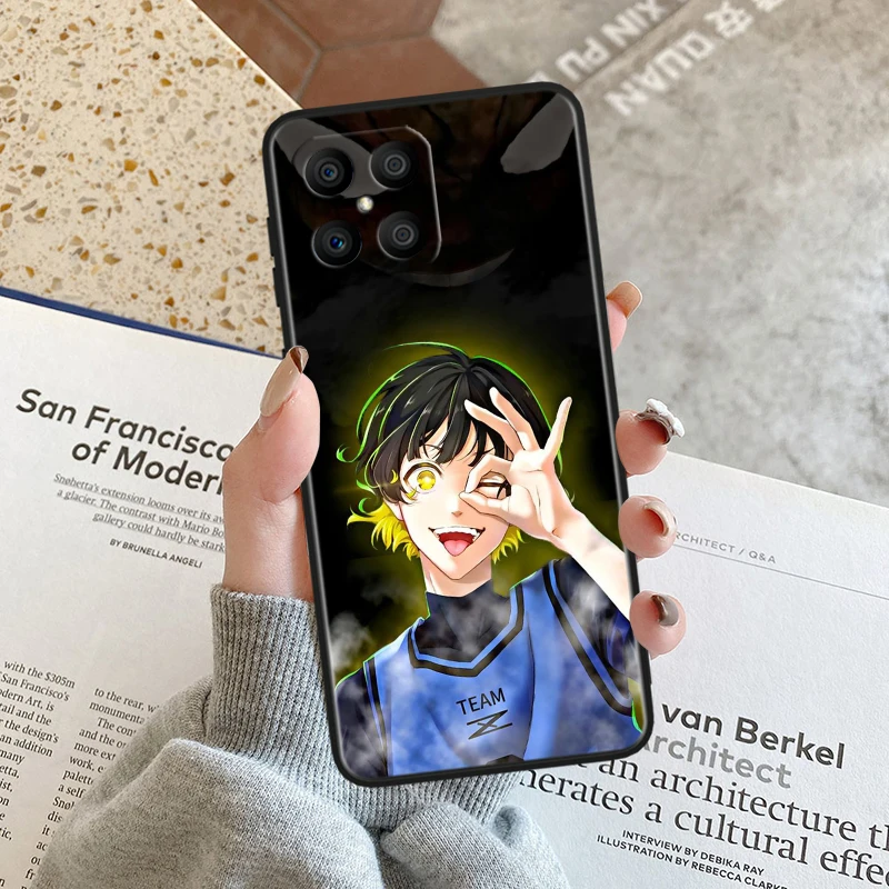Anime BLUE LOCK Black Soft Phone Case Cover -