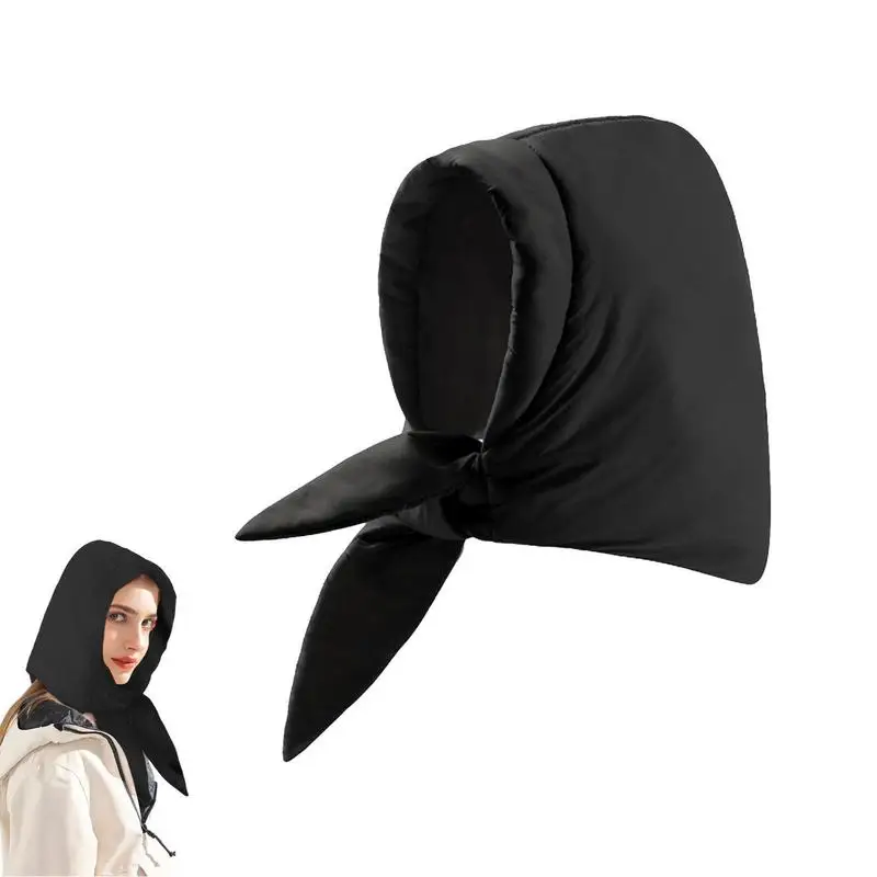 

Уличная ветрозащитная пуховая шапка, водонепроницаемые зимние шапки для женщин, ветрозащитная пуховая теплая шапка-тюрбан для пеших прогулок, катания на лыжах, зимних видов спорта и