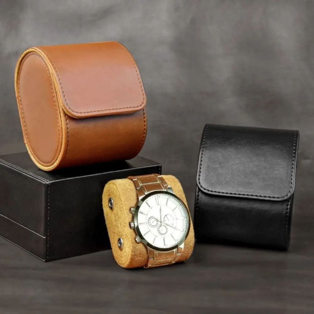 

1/2/3 Slot Durable Watch Roll Portable PU Leather Watch Storage Case Dustproof Watch Organizer Holder Wrist Watch Display Bag
