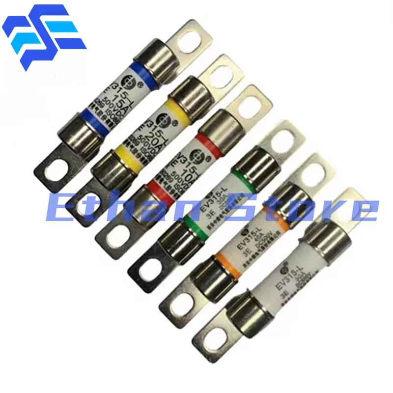 5PCS High-Performance Car Fuses - 10A to 50A, 500VDC