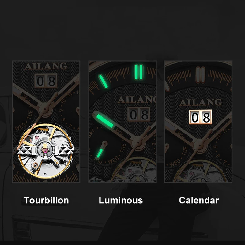 AILANG Top Tourbillon Man es Mechanical Sport Waterproof es Luxury Automatic Men's Clock_voghion.com