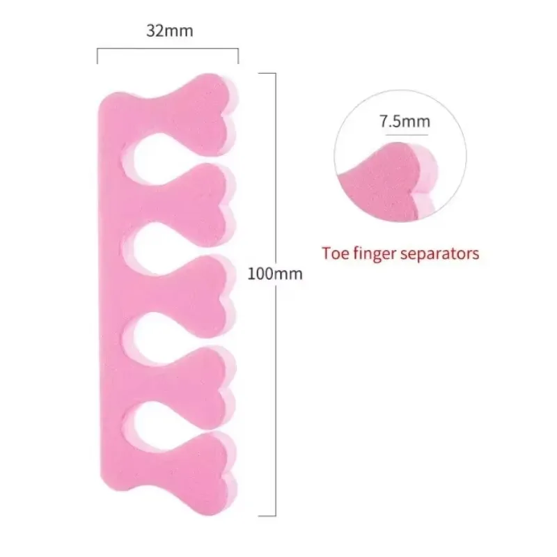 40/100/200pcs/Pack Nail Art Toe Separators Fingers Foots Sponge Soft UV Gel Polish Beauty Tools Manicure Pedicure Pack Nail tool