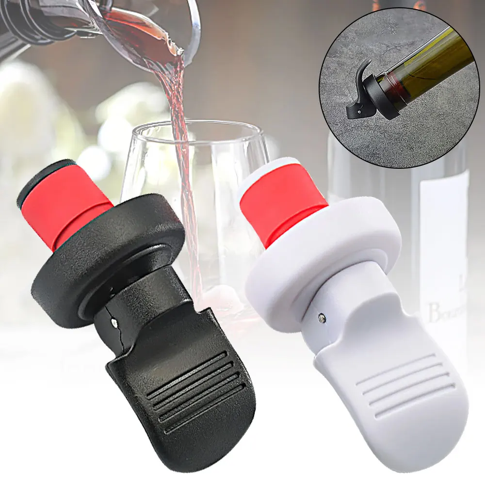 1pcs Vacuum Sealed Wine Bottle Stopper Pressure Sealer Preserver Champagne Saver Pressure Sealer