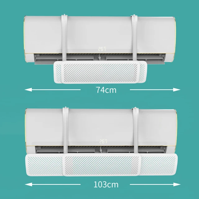 Adjustable Anti-direct Blowing Air Conditioner Cover Home Office Air Conditioning Windshield Baffle Hanging-type Air Deflector 5