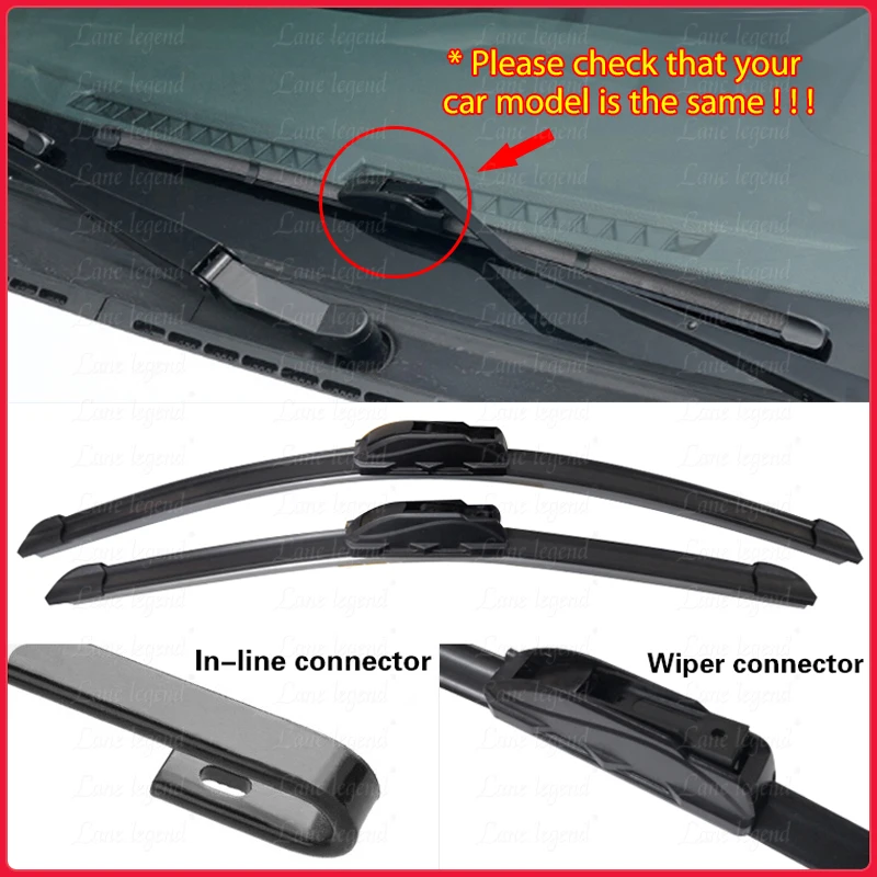 Premium Car Wiper Blades - Front & Rear Windscreen Brushes, Car Accessories