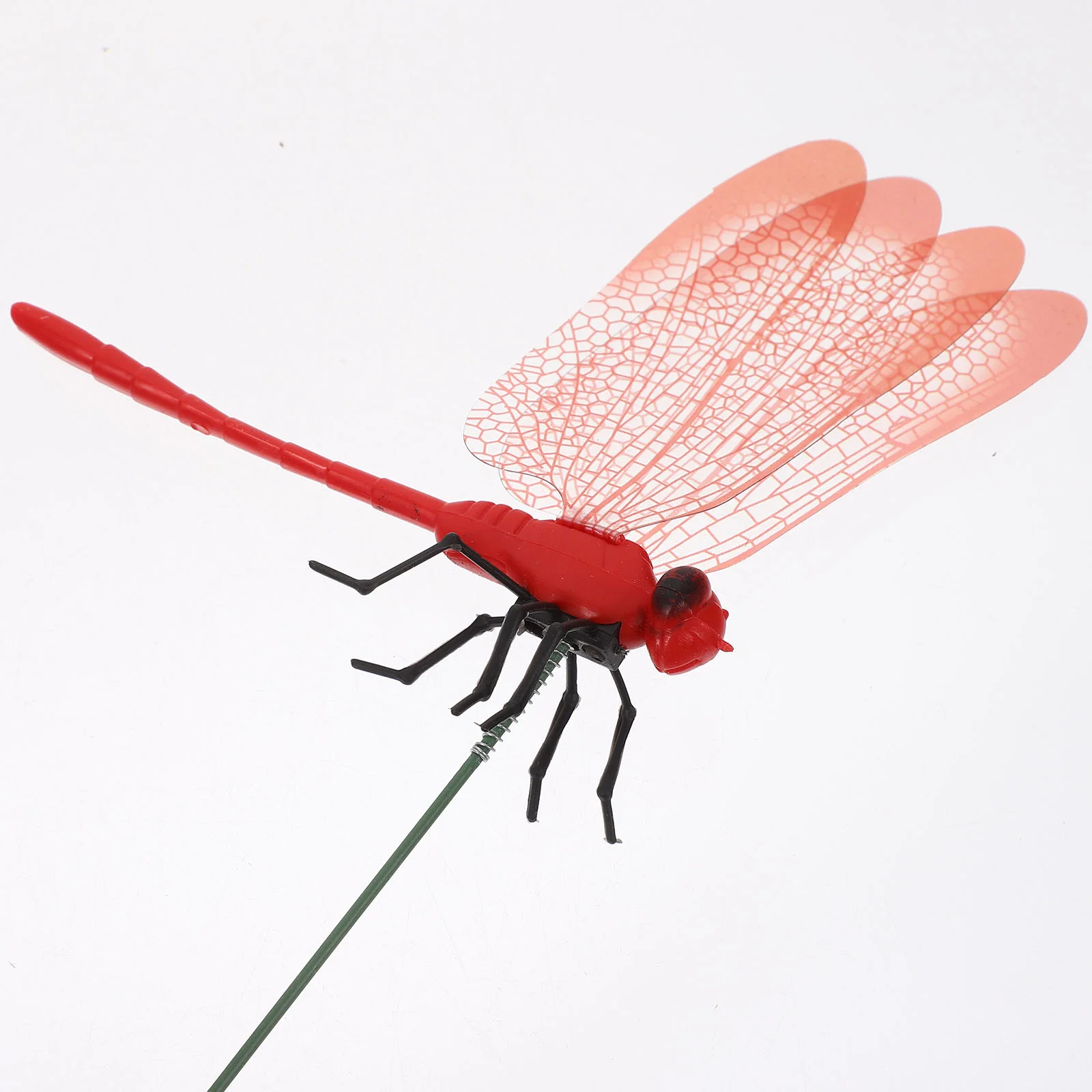 3 Pcs Simulation Dragonfly Clip Outdoor Statue Realistic Decoys Bug Deterrent Decorative Iron Wire Charm Garden, garden art decor,animal sculpture decorations,dragonfly decoration