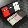 Aluminum Alloy Thick 20 Cigarette Case Simple Solid Color Waterproof Hard Shell Cigarette Accessories 2