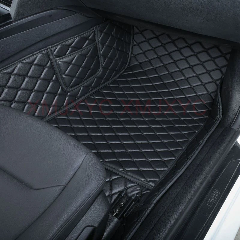 Car Floor Mats Floor Mats Artificial Leather Car Floor Mats for Tesla Model 3-Model Y-S