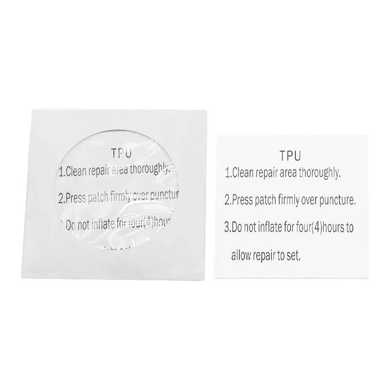 Camping tent repair tape self-adhesive repair patch clear TPU adhesive patch waterproof inflatable toy repair kit elastic square for rubber boat