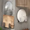 Stainless Steel Storage Rack Durable Kitchen Tool Punch Free Pot Lid Holder Wall Mounted Cutting Board Holder 1