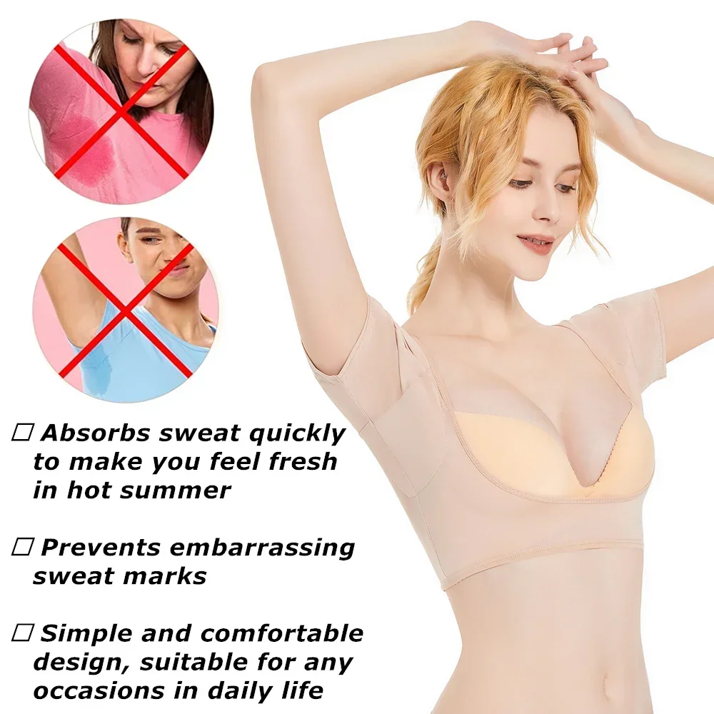 Reusable Washable Lace T-shirt Shape Sweat Pad Underarm Pad Armpit Sweat Pads for Women Perfume Absorbing Anti Deodorant underarm sweat pads