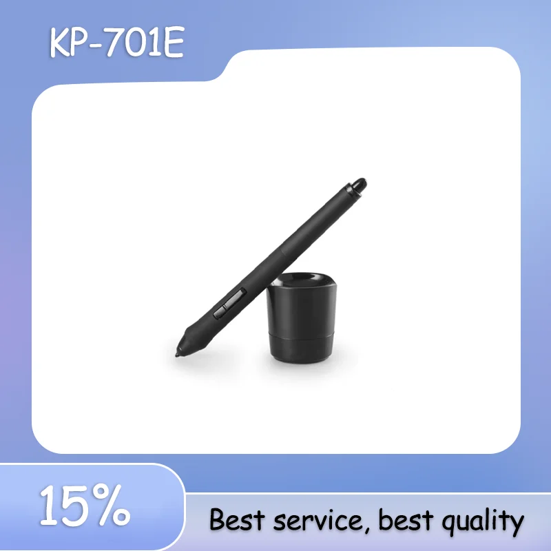 Wacom Intuos4 5 용 새 원본 KP-701E 아트 펜 스탠드베이스가있는 Cintiq 그래픽 태블릿 스타일러스 펜 10PCS 펜촉