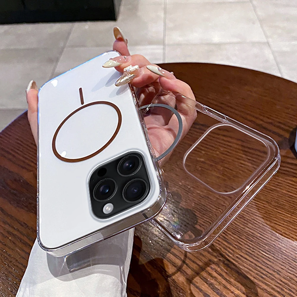 Luxury Transparent Wireless Charging Phone Case