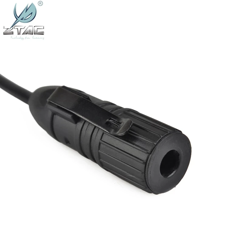 Z-TAC Headphones PTT For Push-to-Talk Button Kenwod Headset Accessories Civilian Communication Intercom Adapter Converter