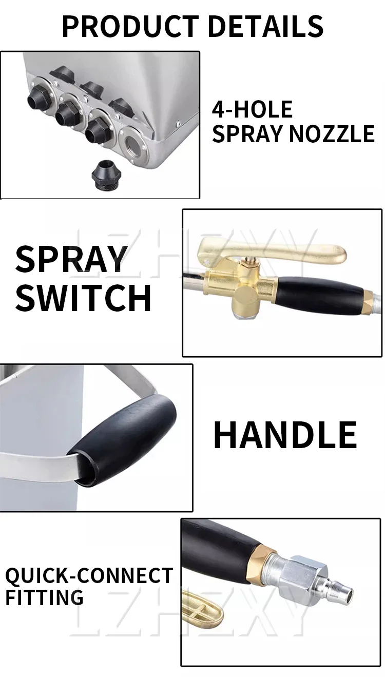Mortar Spray Gun Wall Cement Spray Gun Plaster of Paris Hopper Spra y Gun Textur