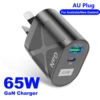 Chargeur Gan 65W PD 33W quick charge QC 3.0, adaptateur USB