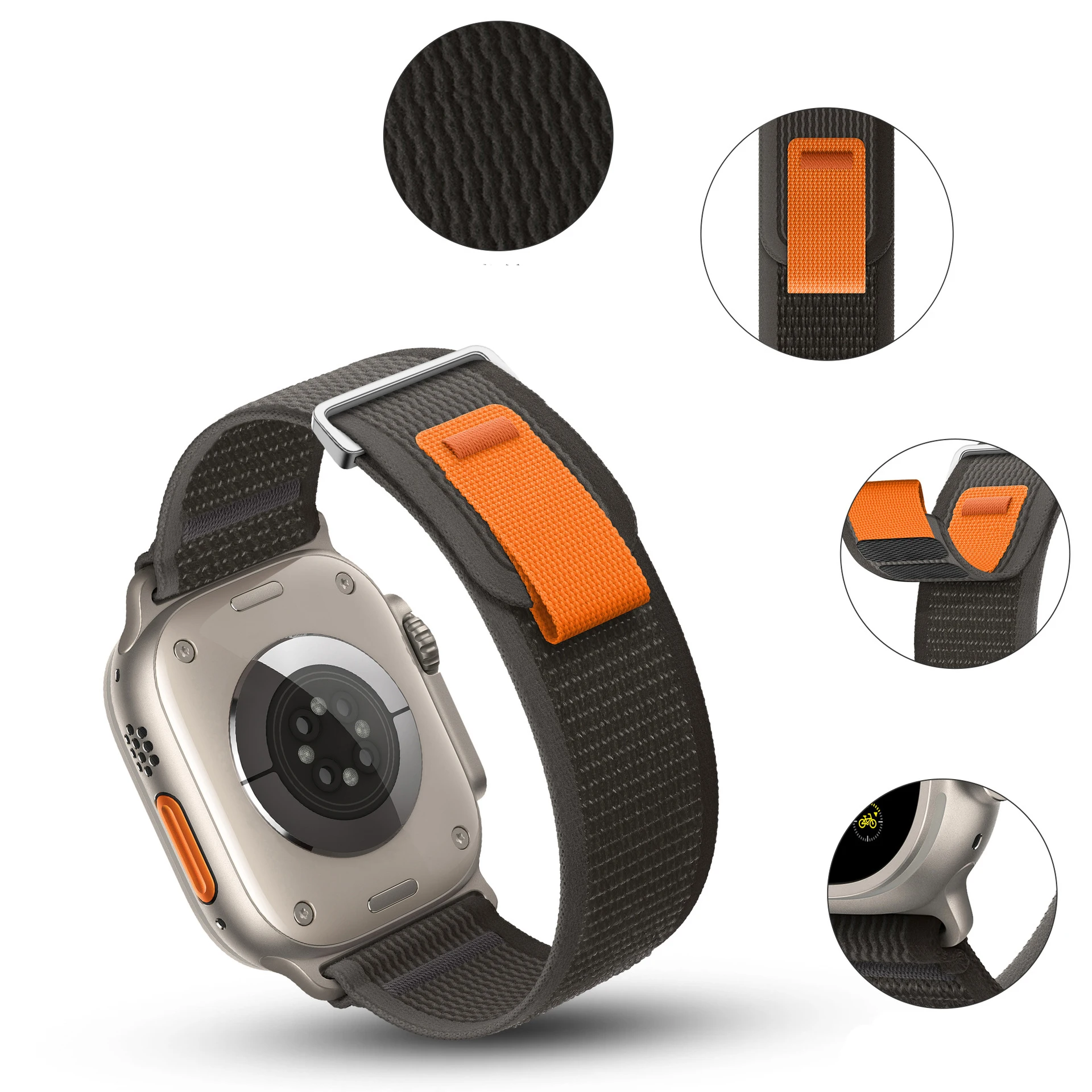 รูปสินค้า สายนาฬิกาไนลอนยืดหยุ่นสำหรับ Apple Watch
