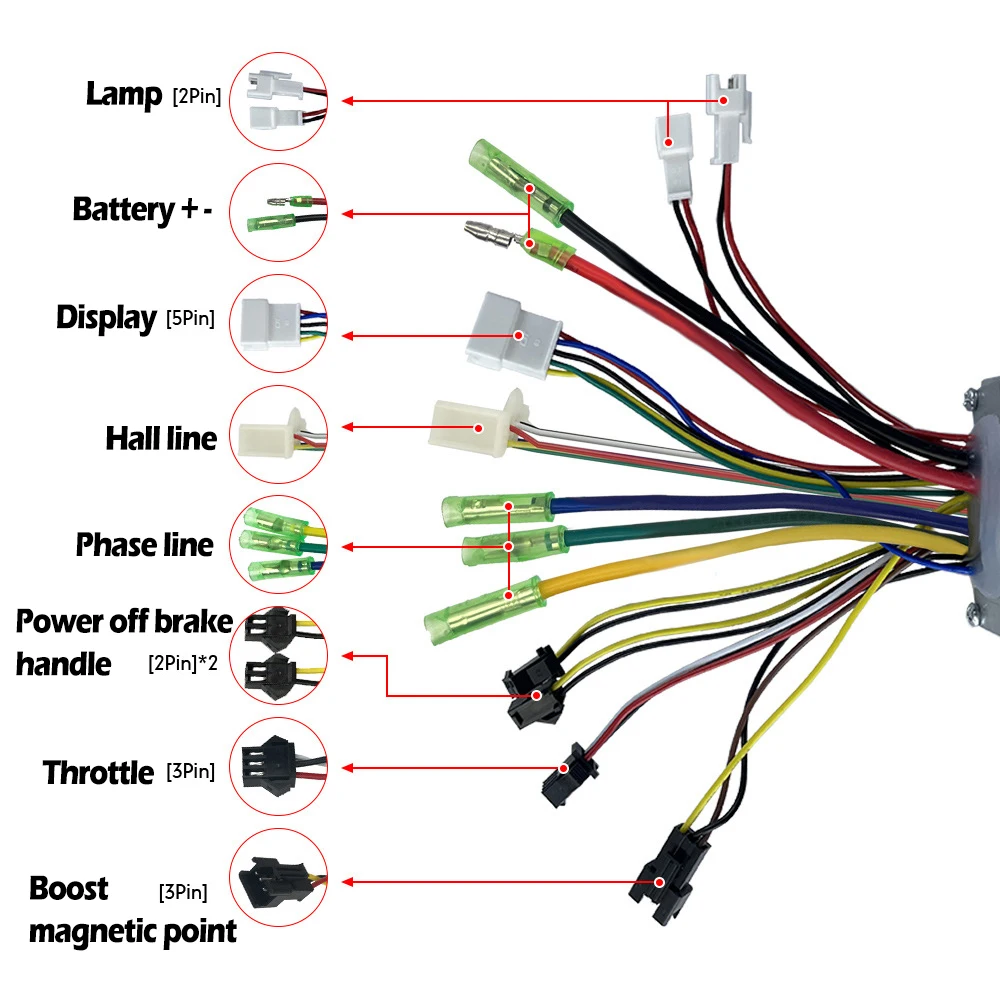 Brushless Electric Bike JN Controller LED-S800 Screen 36V 48V LCD M3 S866 S966 M5 OMT-M3 Control Panel Display For Ebike SM Plug