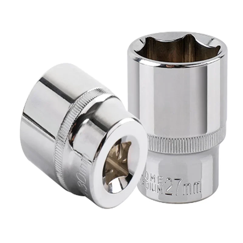 1pc 8MM 9MM 10MM 11 12 13 14 15 16 17 18 19 20 21 22 23 24 hexagon 1/2 short socket Wrench Head Sleeve Chrome vanadium alloy 2
