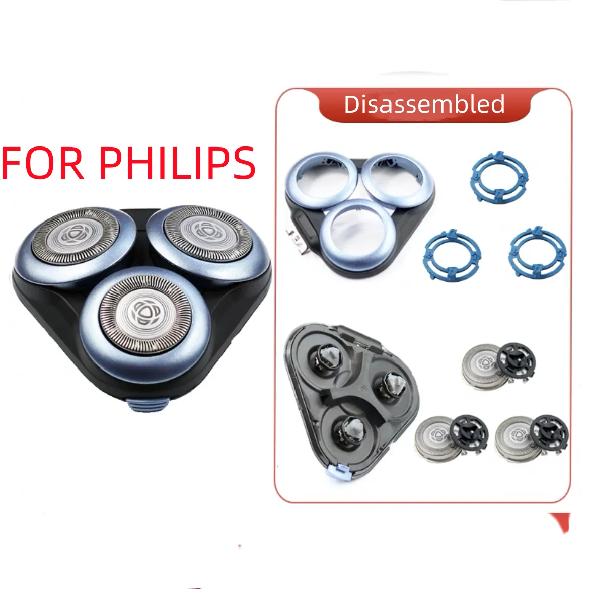 Apply For philips razor S5000 S5010 / S5011 S5070 / S5075 / S5077 / S5078 3pcs shaver blade replacement for philips series 5000 shaver sh50 51 52 hq8 s5000 s5008 s5010 s5011 s5013 s5015 s5077 s5078