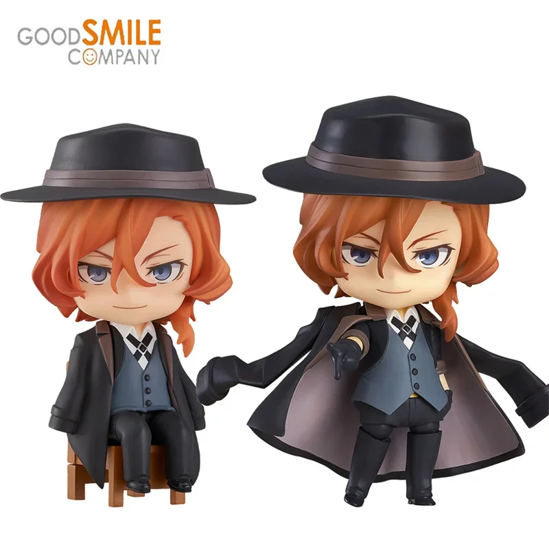 

In Stock Nakahara Chuuya 9CM Nendoroid Anime Figure Genuine Good Smile Bungo Stray Dogs GSC PVC Boxed Action Model Dolls Toys