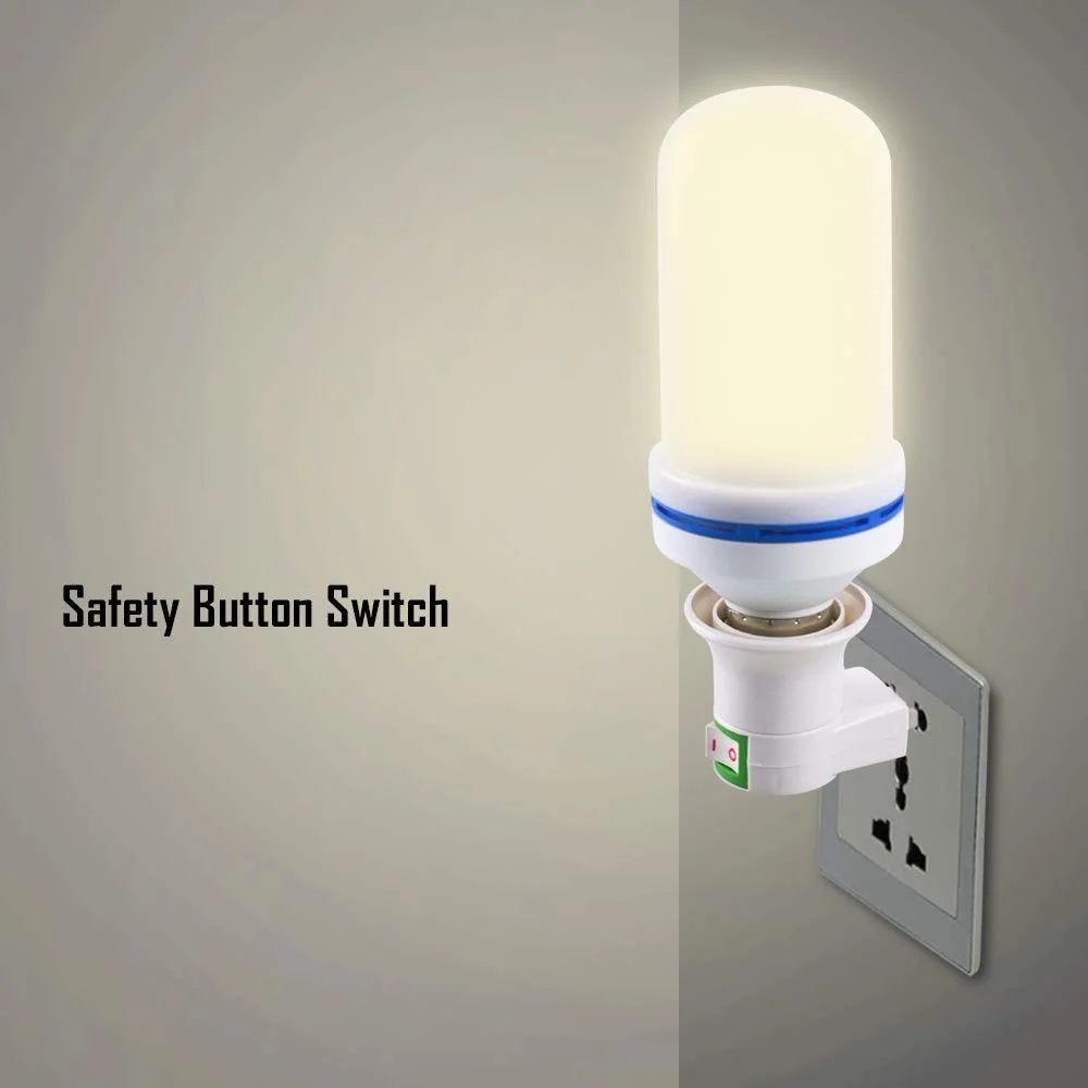 1 Pcs E27 Light Lamp Bulbs Socket Base Holder with Switch EU/US Plug Adapter ON/OFF Standard Screw-in Socket Outlet Converter