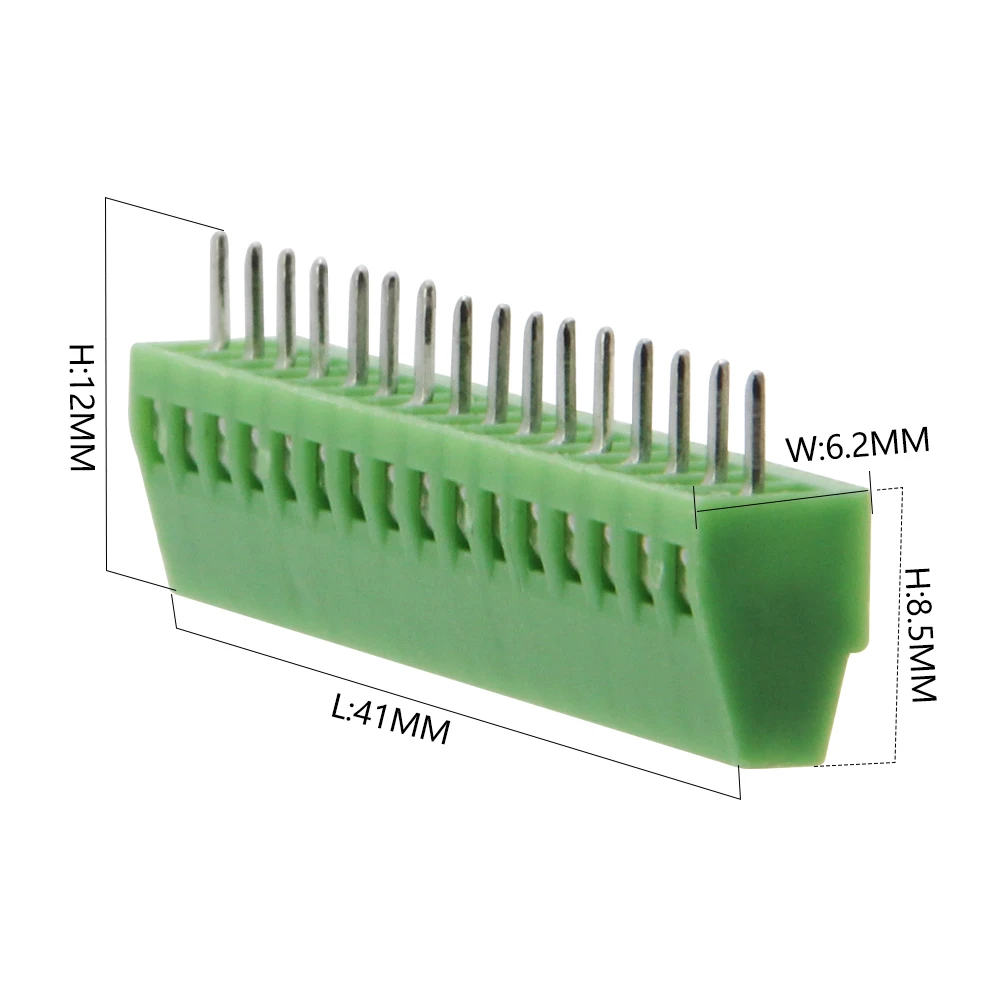 LILYGO&reg; 16PIN 2.54mm Terminal Screw Terminals Block Connector 150V 6A For T-SIM7000G T-A7670 For 24-12 AWG Cable