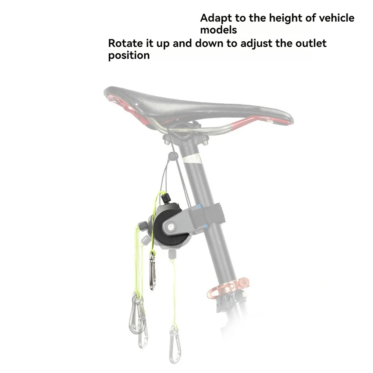 BAAU Bicycle Traction Rope Mountain Bike Pull Rope Bike Trailer Towing Device Riding Gear Accessories