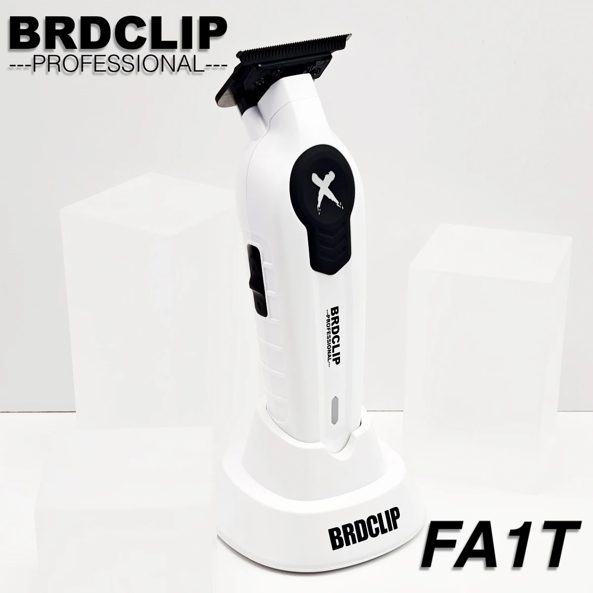 BRDCLIP  X Series White FA1T 7700RPM Professional Electric Hair Trimmer Hair Clipper For man carving DLC Blade Barber Shop Tool