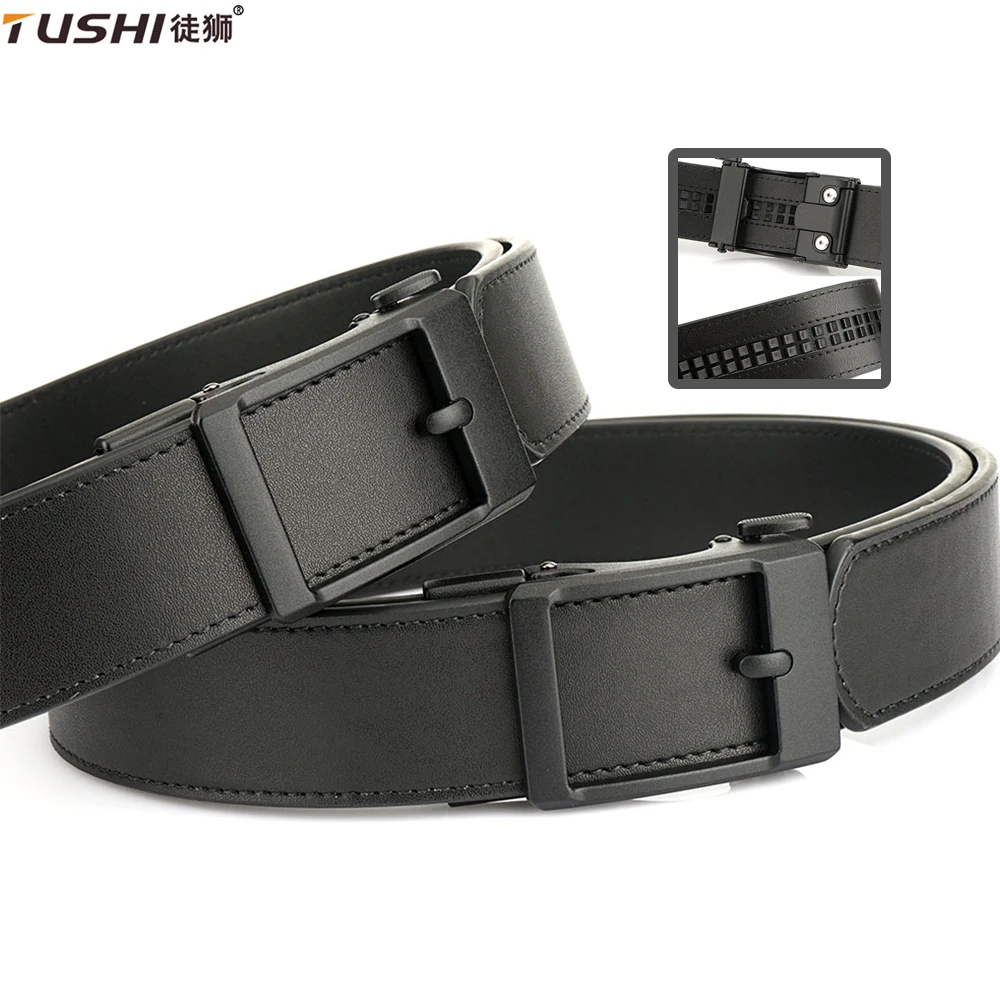 Leather Tactical Belt Automatic Buckle for Men Designer Belts Girdle