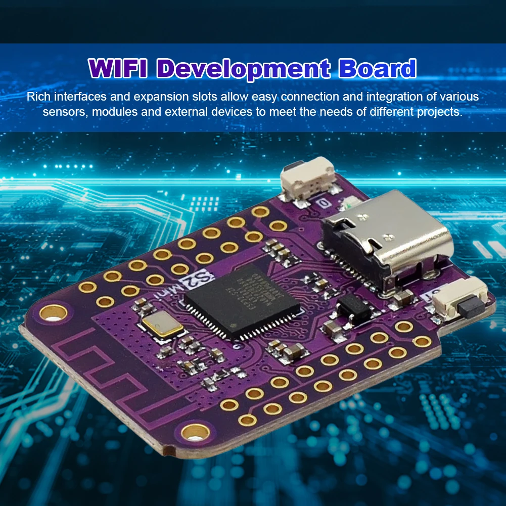 ESP32 S2 미니 TYPE-C WIFI 모듈 보드 기반 ESP32-S2FN4R2 4MB 플래시 2MB PSRAM 미니 WiFi 보드(아두이노용)