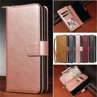 Flip Leather Wallet Case For iPhone 16E 16 Plus 15 14 Pro Max 13 12 11 XS XR X SE 2022 Zipper Purse Multi Card Cover Coque Etui 2