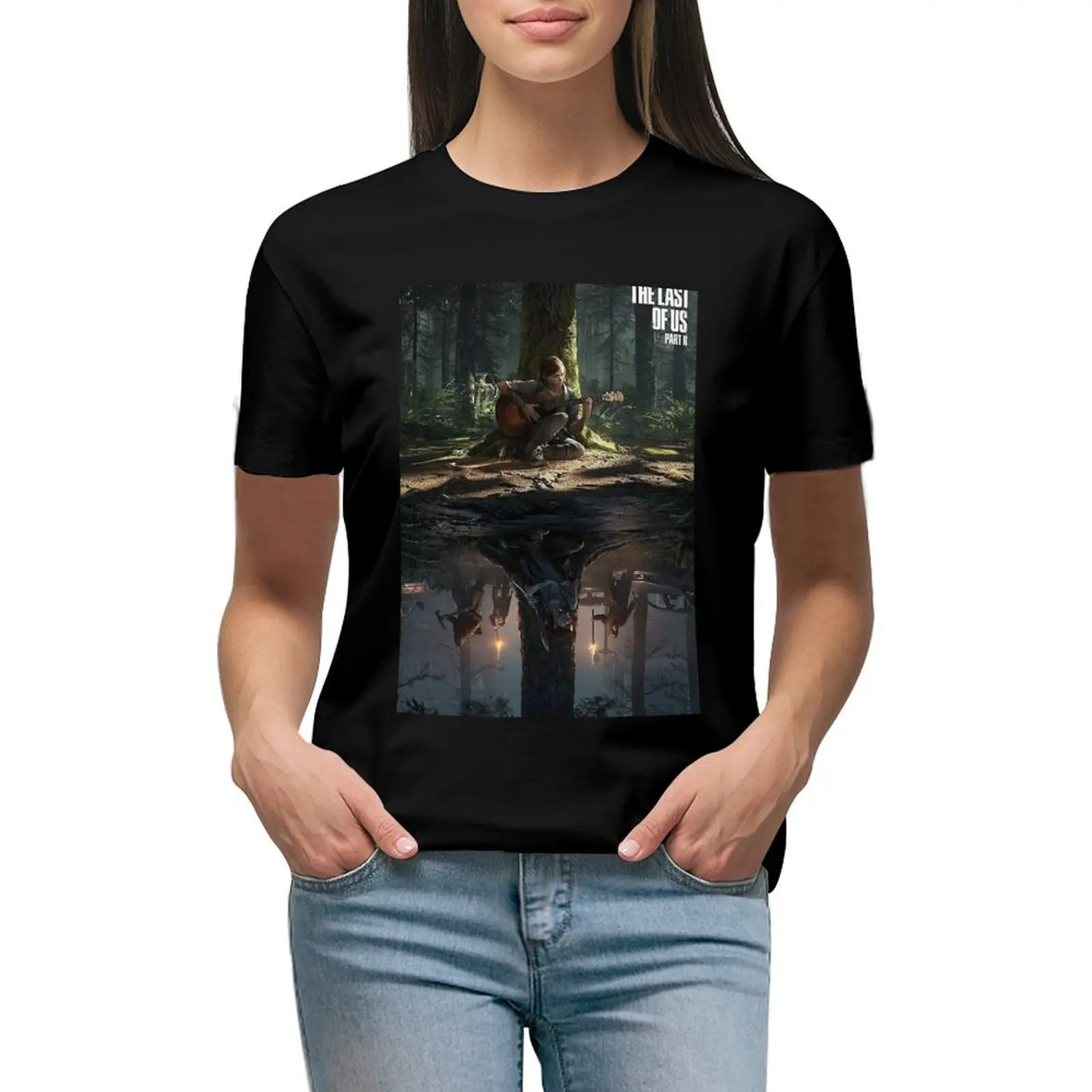 

last of us T-shirt korean fashion graphics t shirt for Women