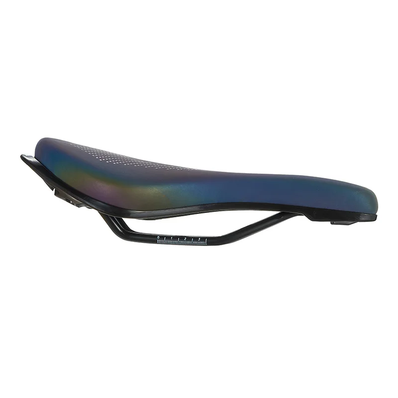 MOTSUV Bicycle Rainbow Saddle Soft Silica Gel PU Leather Comfortable Road Mountain Bike Seat Cushion Shockproof Front Seat Mat bicycle saddle