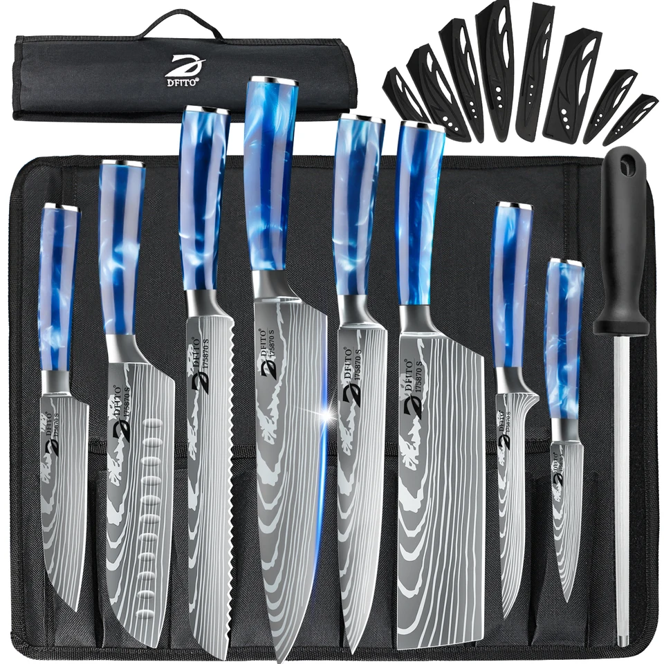 8 Piece Premium Chef Knife Set for Kitchen